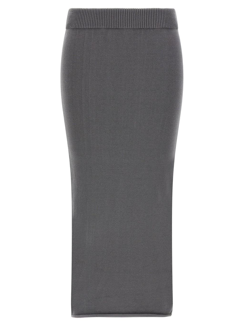 Entire Studios Gray Cotton Midi Skirt