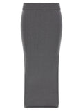Entire Studios Gray Cotton Midi Skirt