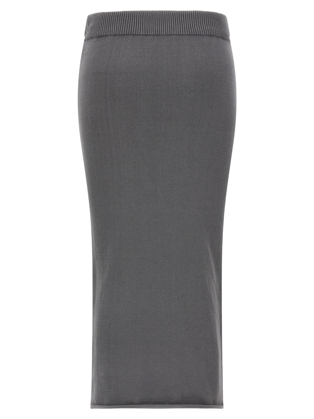 Entire Studios Gray Cotton Midi Skirt