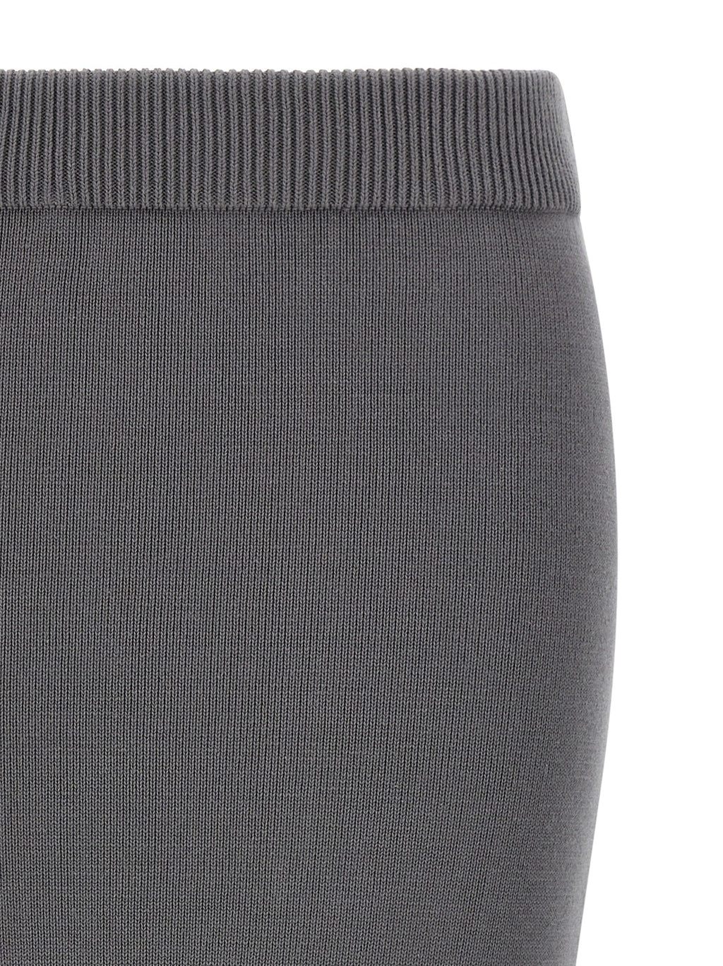Entire Studios Gray Cotton Midi Skirt