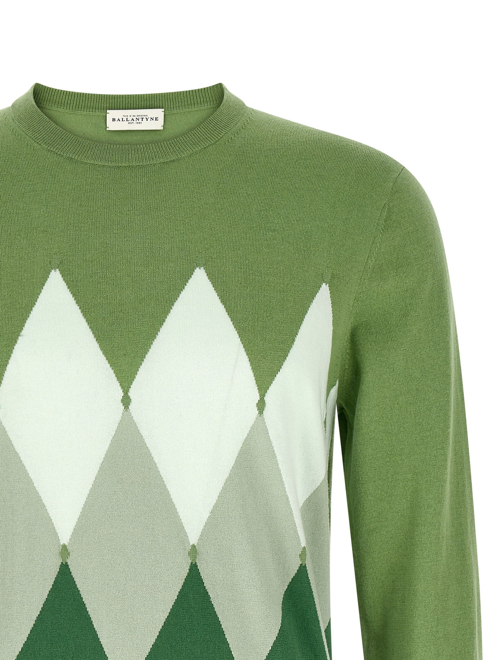 Ballantyne Bicolor Cotton Cardigan
