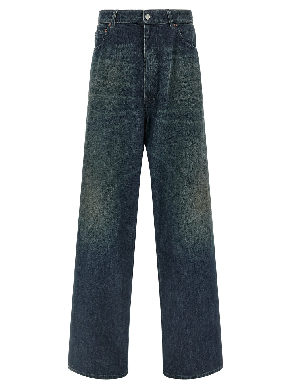 MM6 Maison Margiela Blue Cotton Jeans Denim