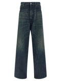 MM6 Maison Margiela Blue Cotton Jeans Denim