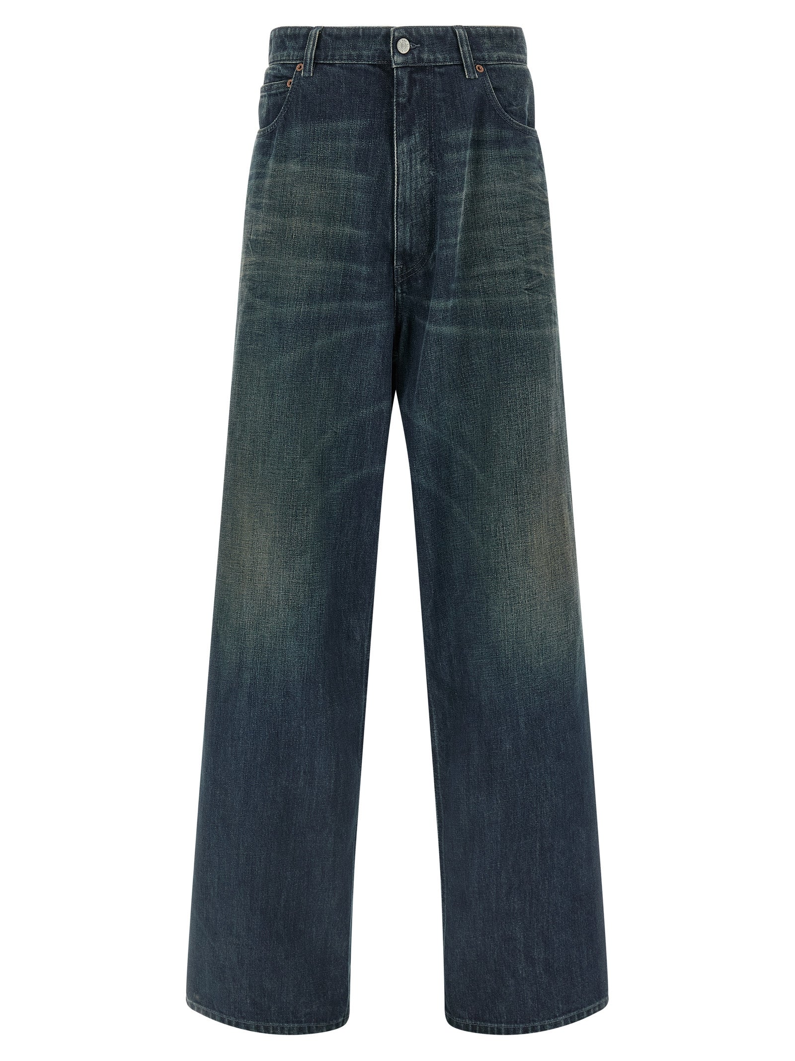 MM6 Maison Margiela Blue Cotton Jeans Denim