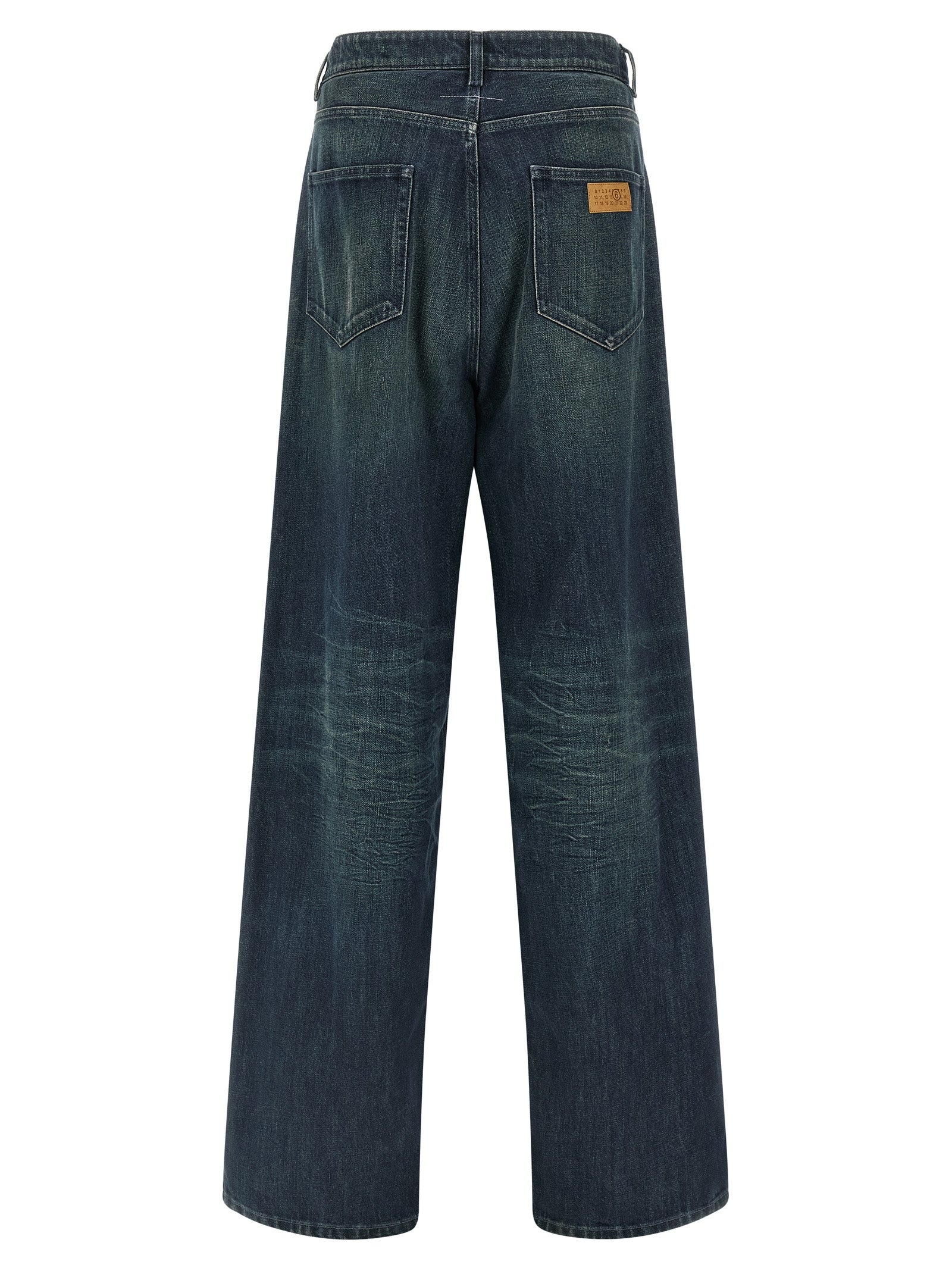 MM6 Maison Margiela Blue Cotton Jeans Denim