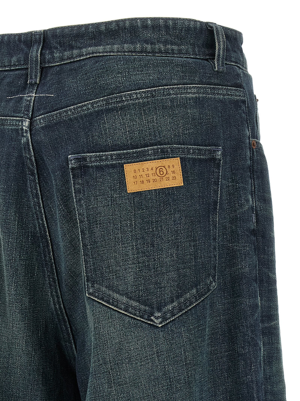 MM6 Maison Margiela Blue Cotton Jeans Denim