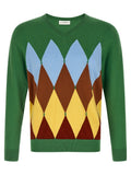 Ballantyne Bicolor Cotton Cardigan