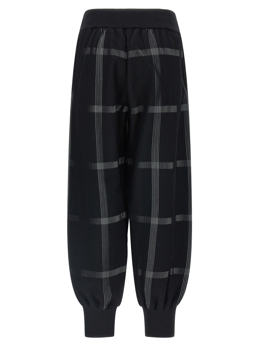PLEATS PLEASE ISSEY MIYAKE Black Polyester Casual Pants