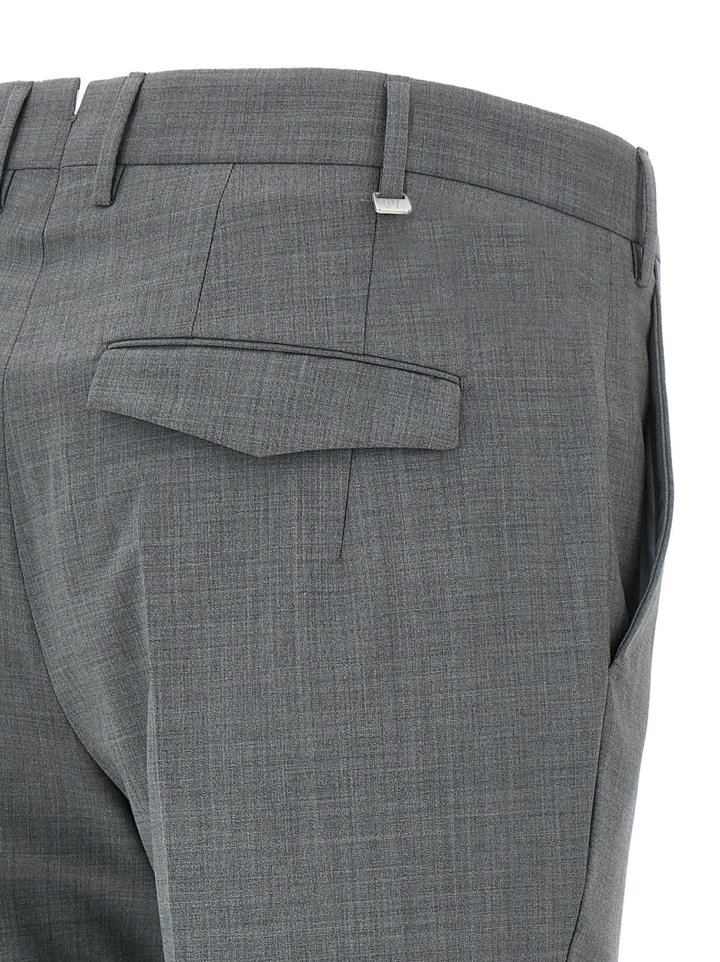 PT Torino Gray Virgin Wool Dress Pants