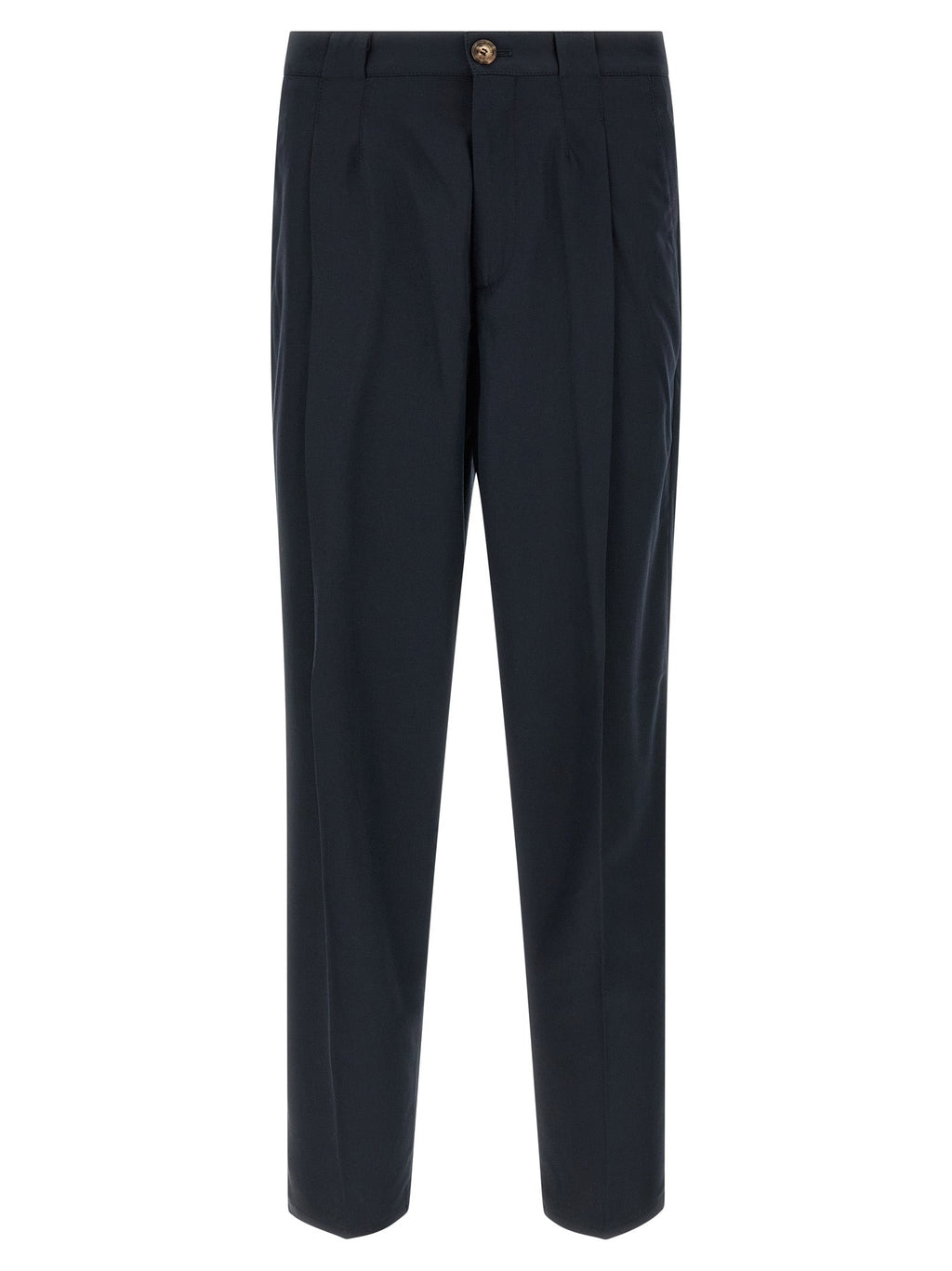 Brunello Cucinelli Blue Cotton Chino Pants