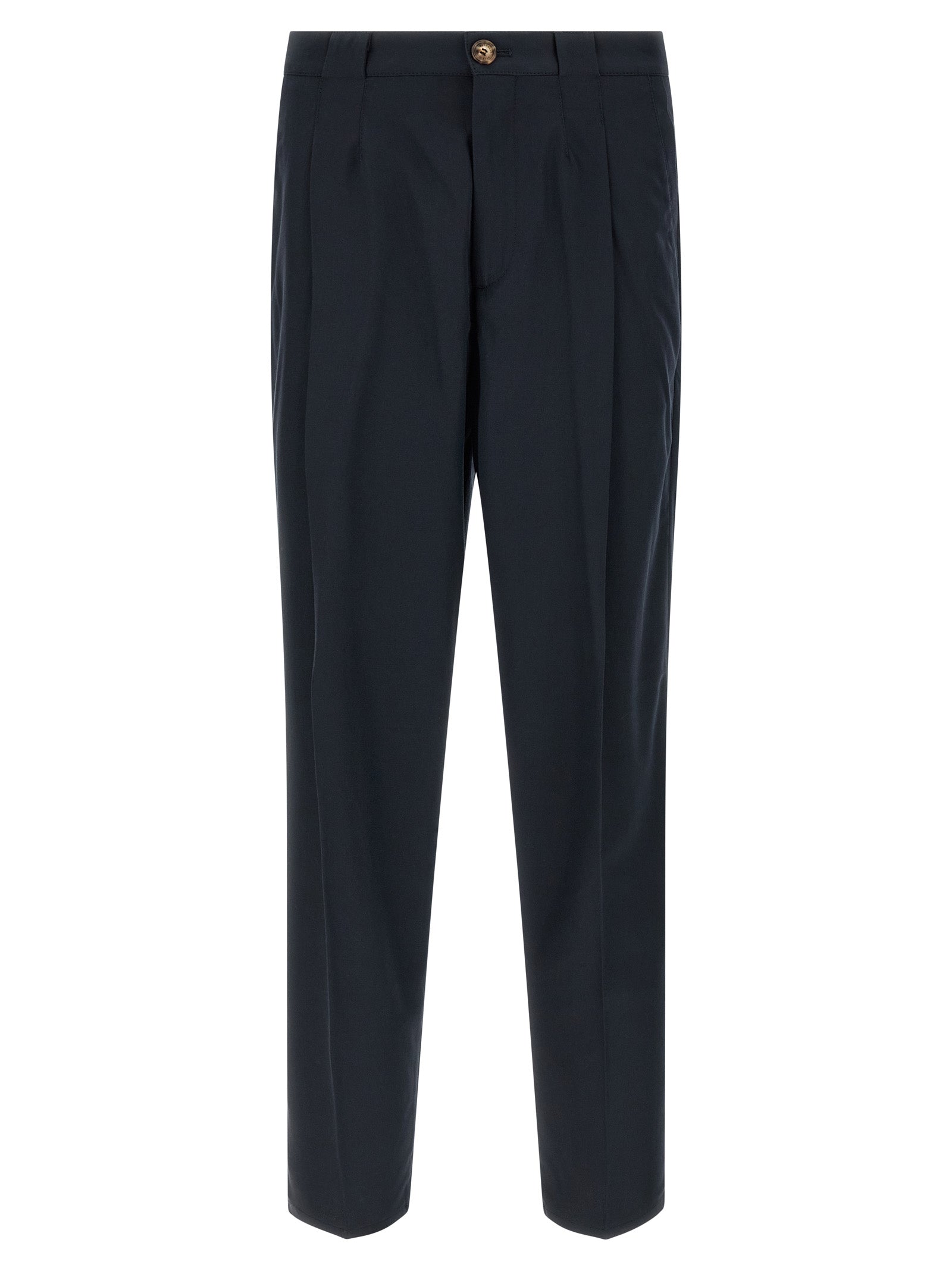 Brunello Cucinelli Blue Cotton Chino Pants