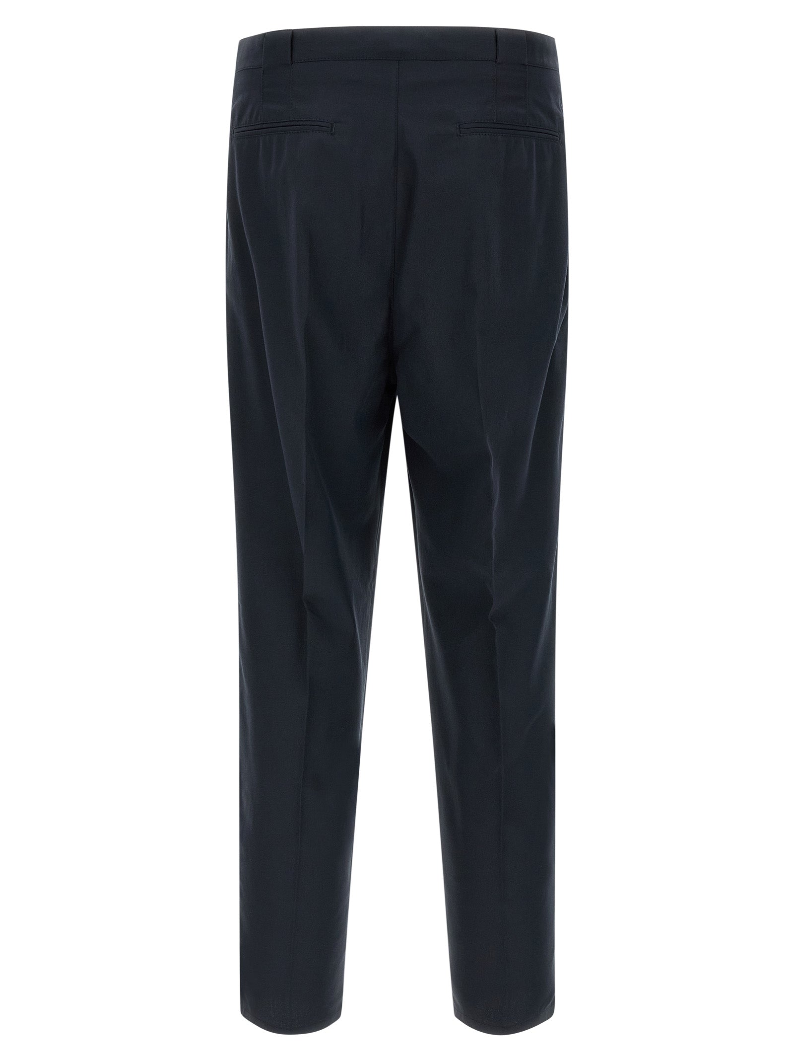 Brunello Cucinelli Blue Cotton Chino Pants