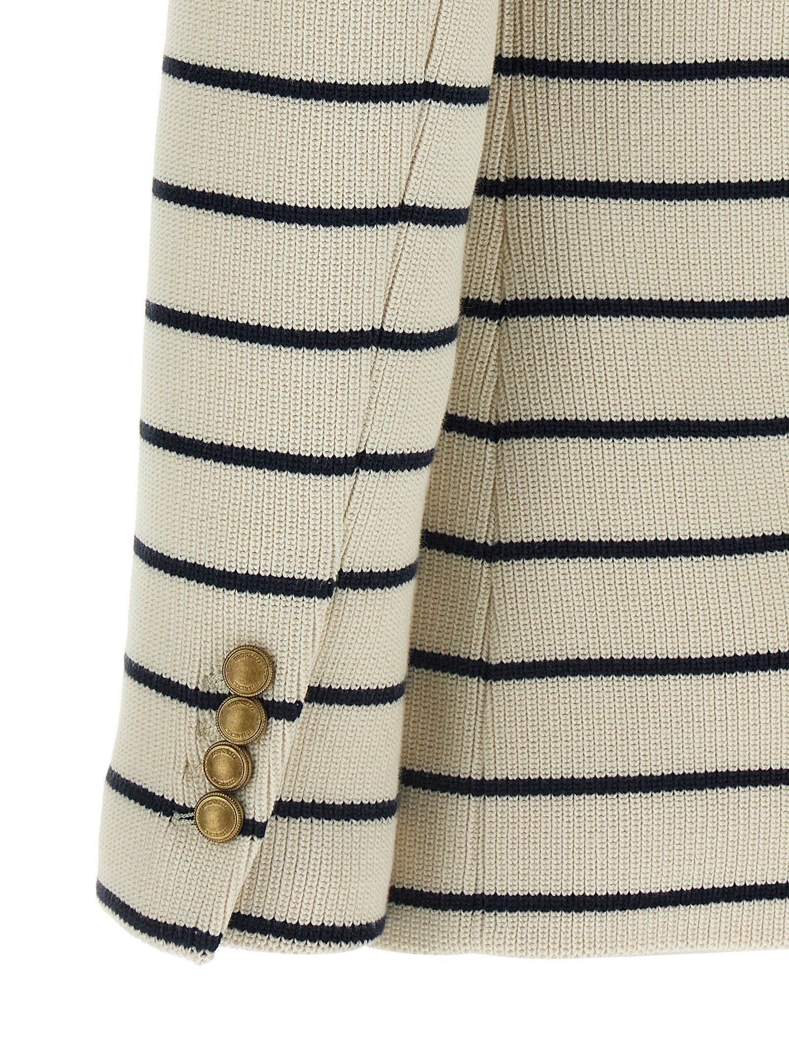 Brunello Cucinelli Blue Cotton Blazer