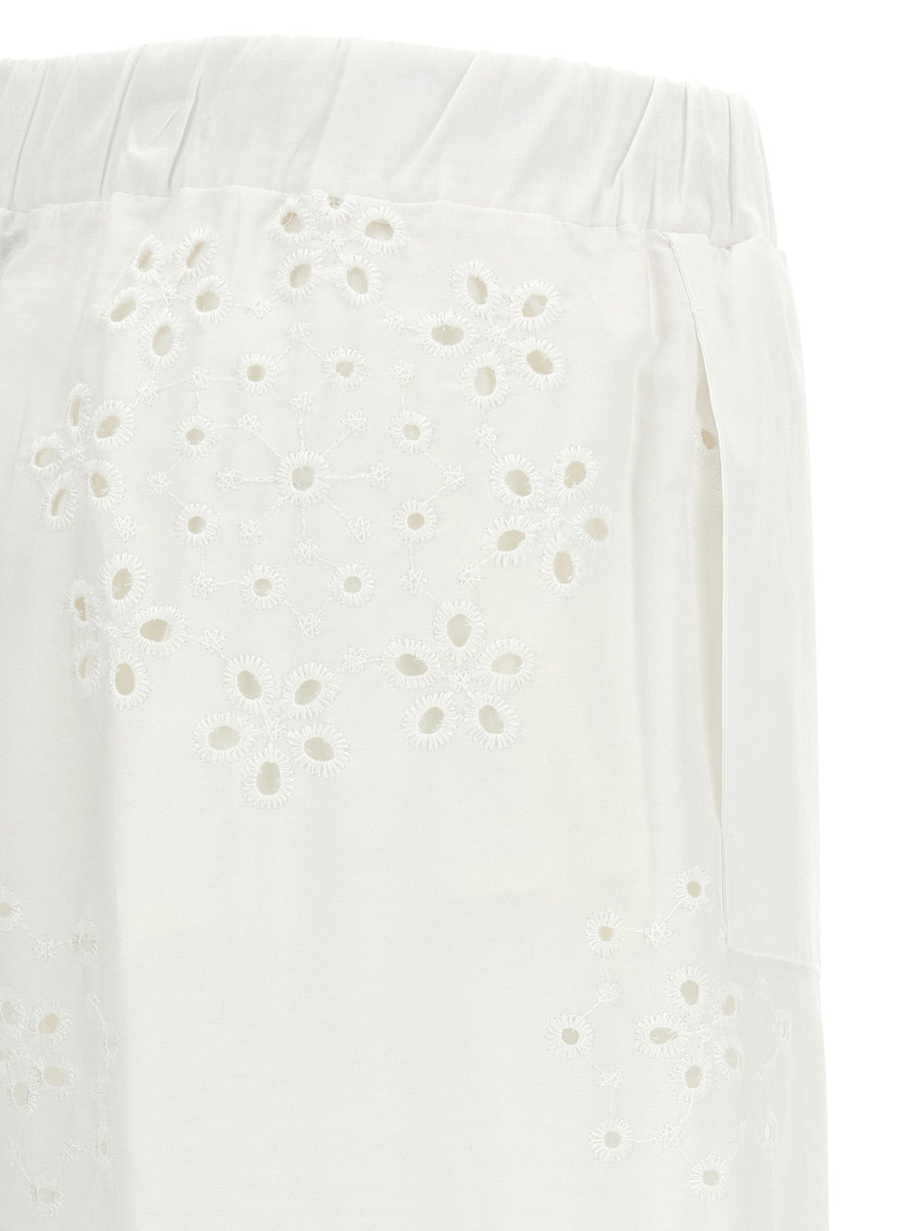 Herno White Cotton Casual Pants