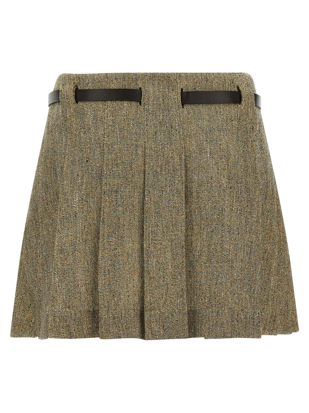 Ferragamo Multicolor Linen Long Skirt