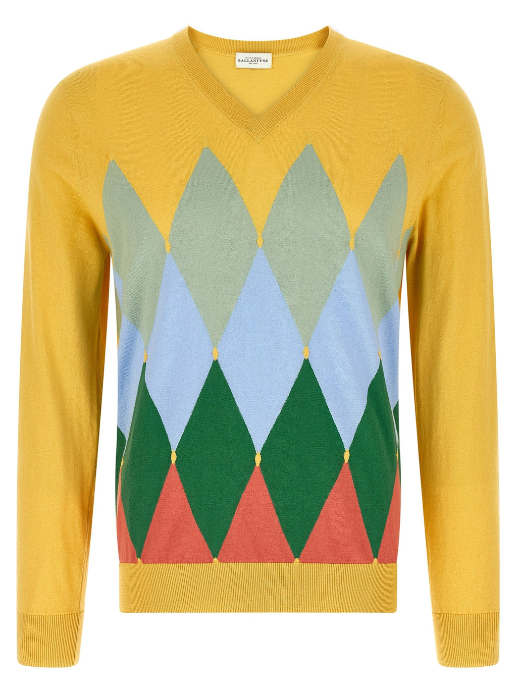 Ballantyne Bicolor Cotton Cardigan