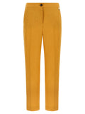 Herno Orange Linen Casual Pants