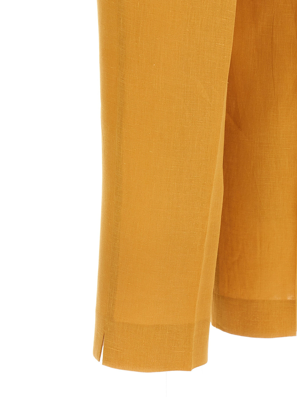 Herno Orange Linen Casual Pants