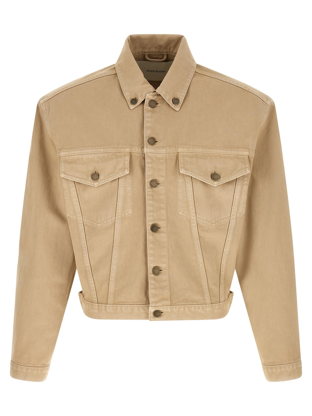 Entire Studios Beige Cotton Denim Jacket