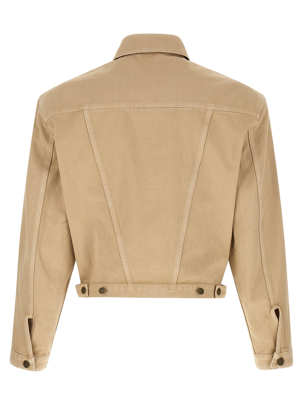 Entire Studios Beige Cotton Denim Jacket