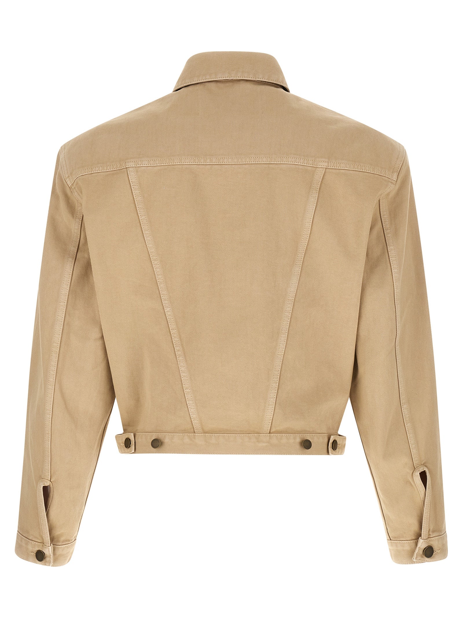 Entire Studios Beige Cotton Denim Jacket