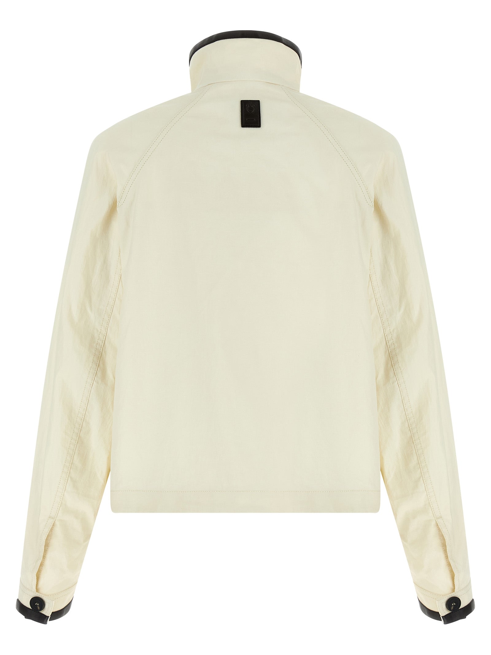 Ferragamo White Linen Full-Length Jacket