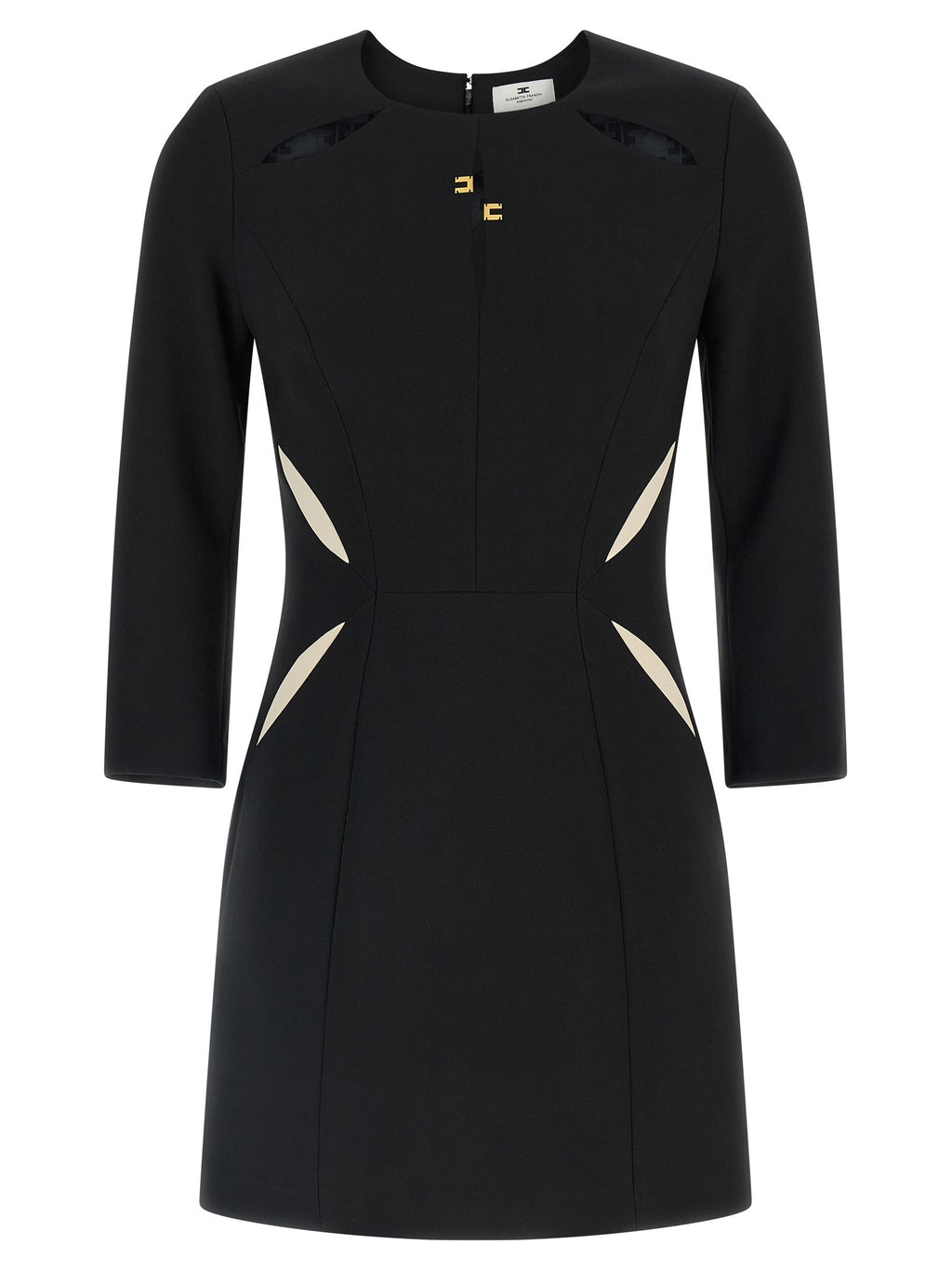 Elisabetta Franchi Bicolor Polyester Short Dress Elisabetta Franchi