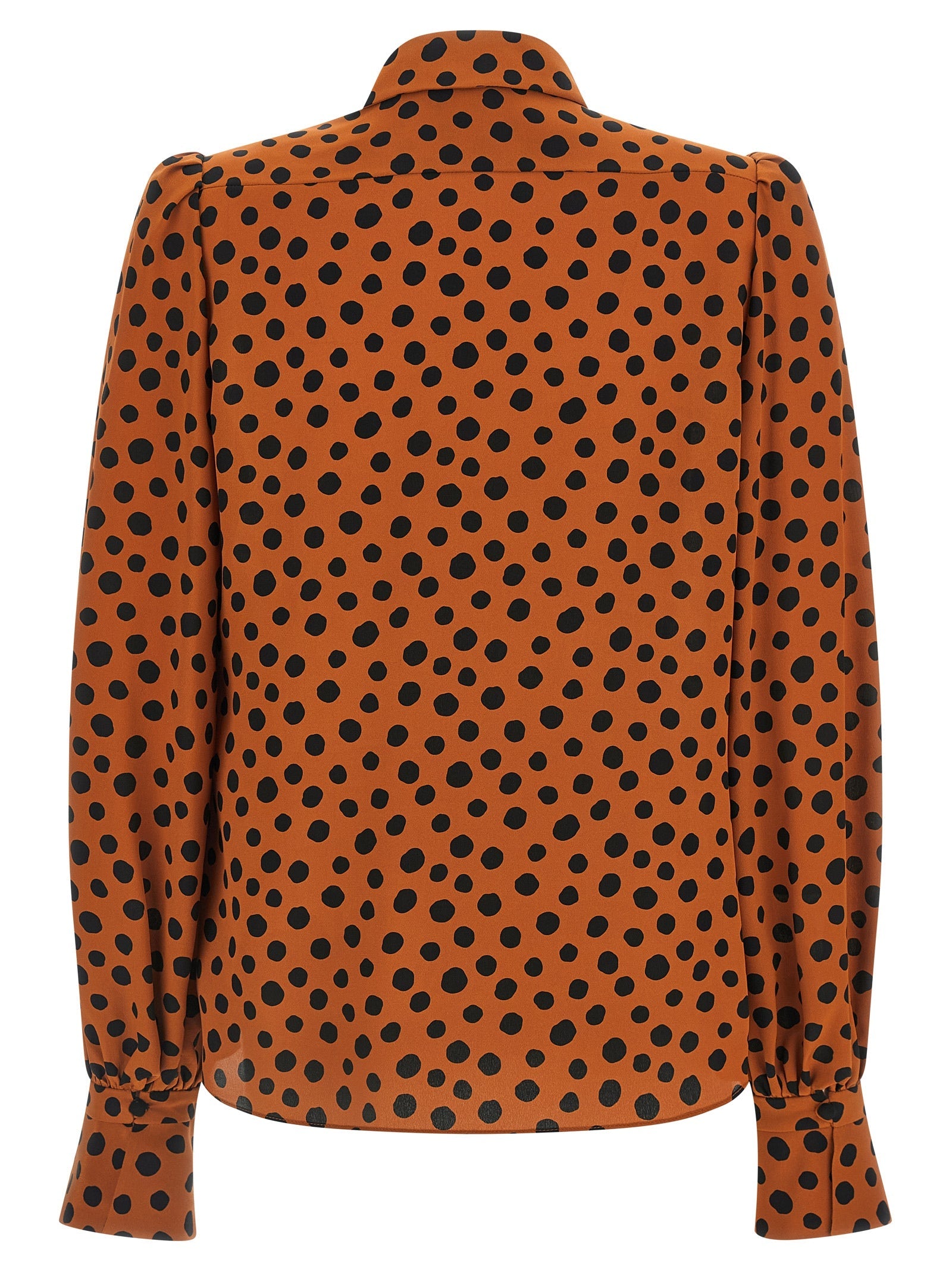 Valentino Garavani Orange Silk Blouse