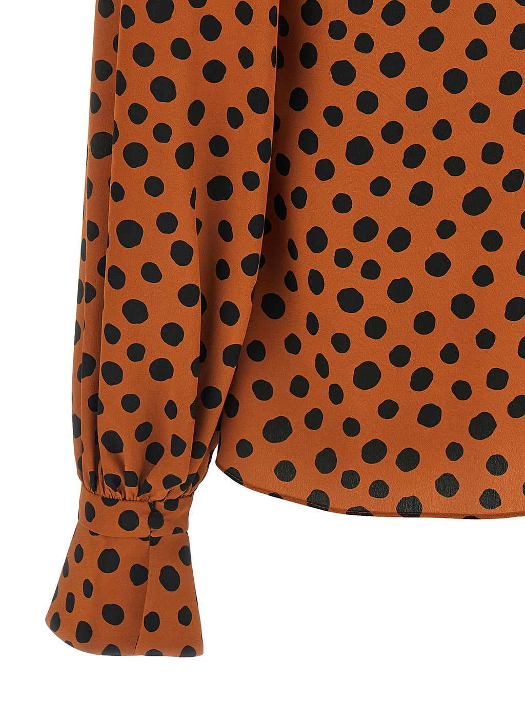Valentino Garavani Orange Silk Blouse
