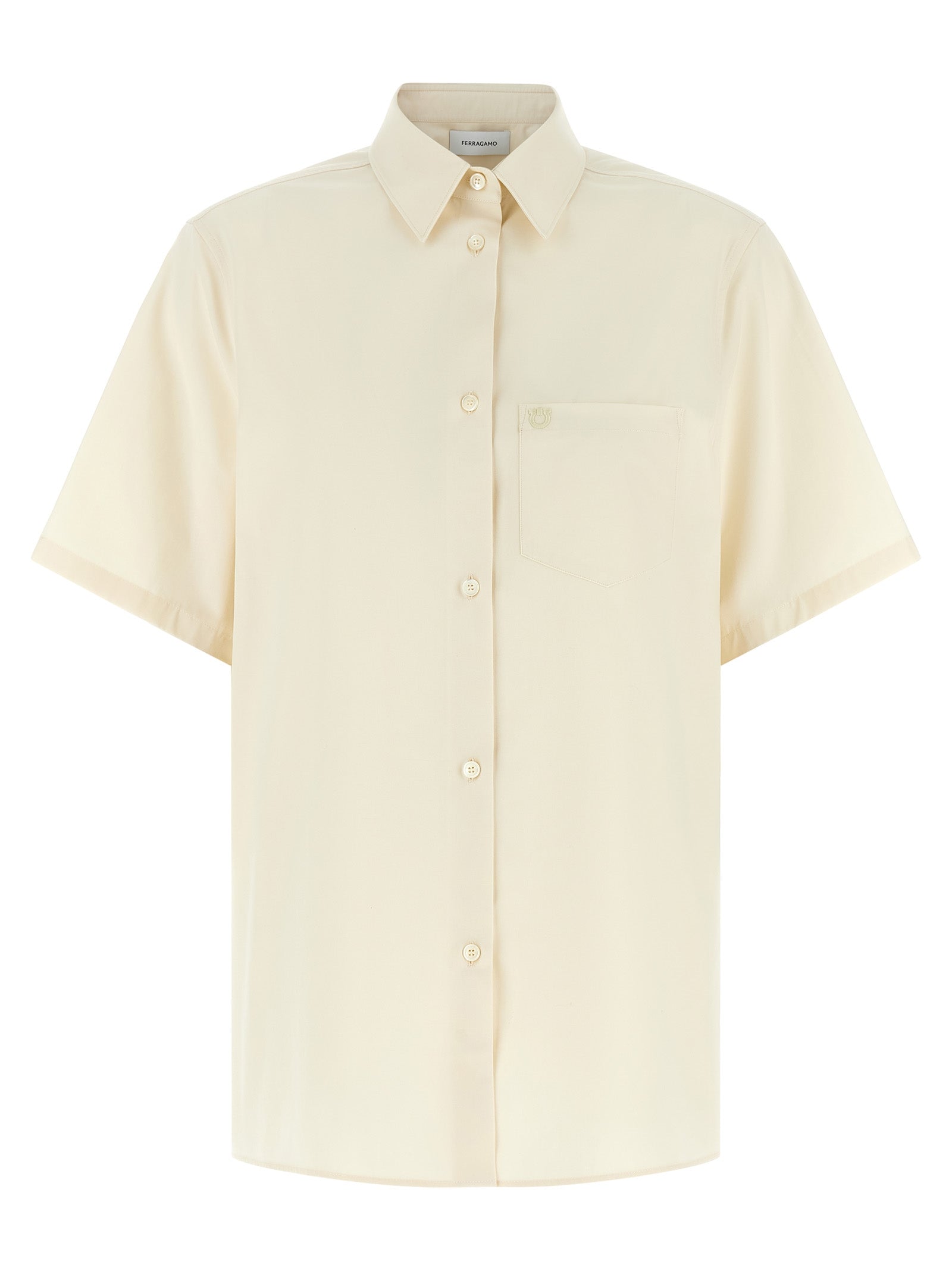 Ferragamo Beige Cotton Blouse