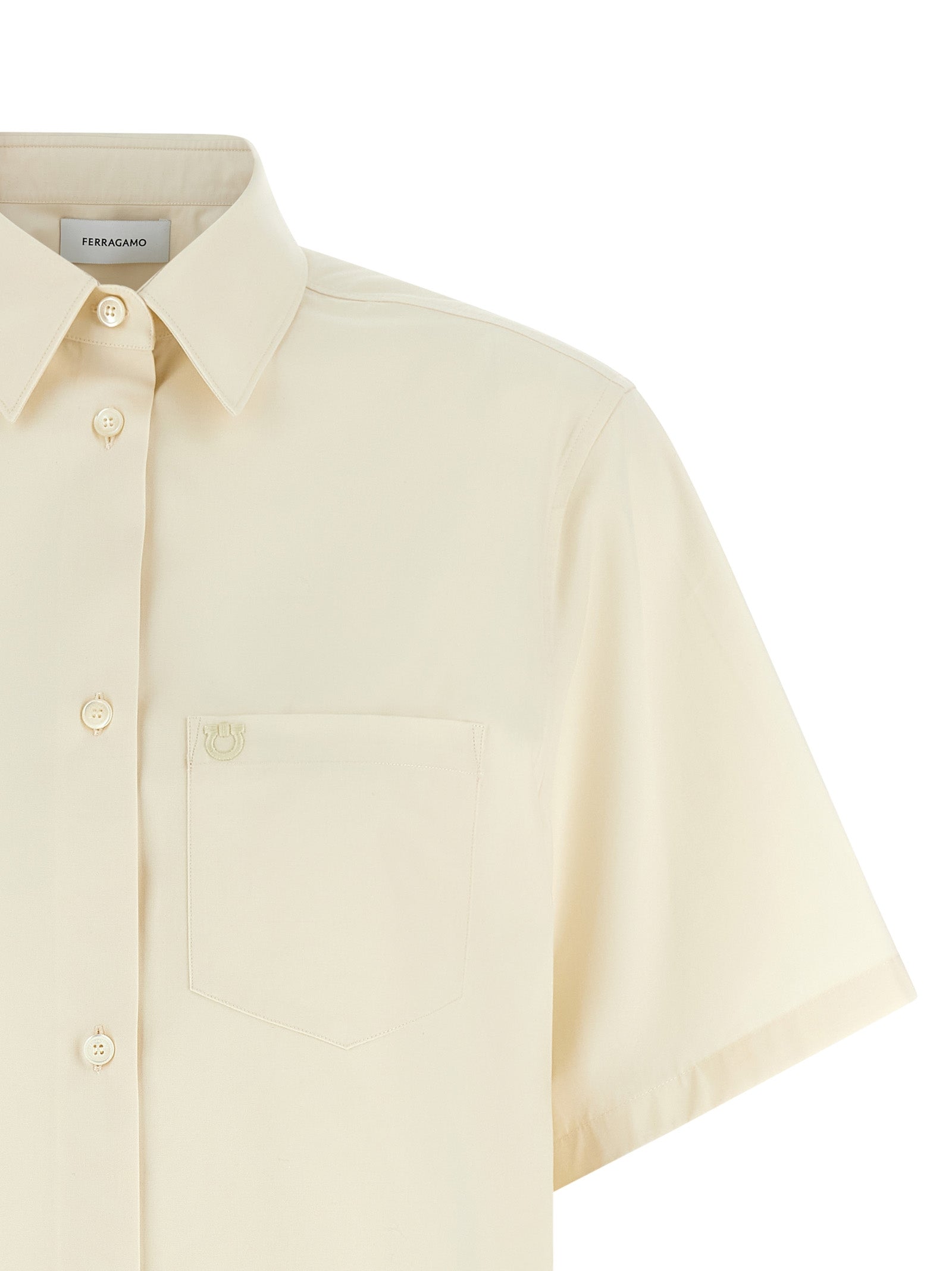 Ferragamo Beige Cotton Blouse