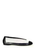 Moschino Black Pvc Ballet Flats