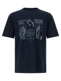 Brunello Cucinelli Blue Cotton T-Shirt