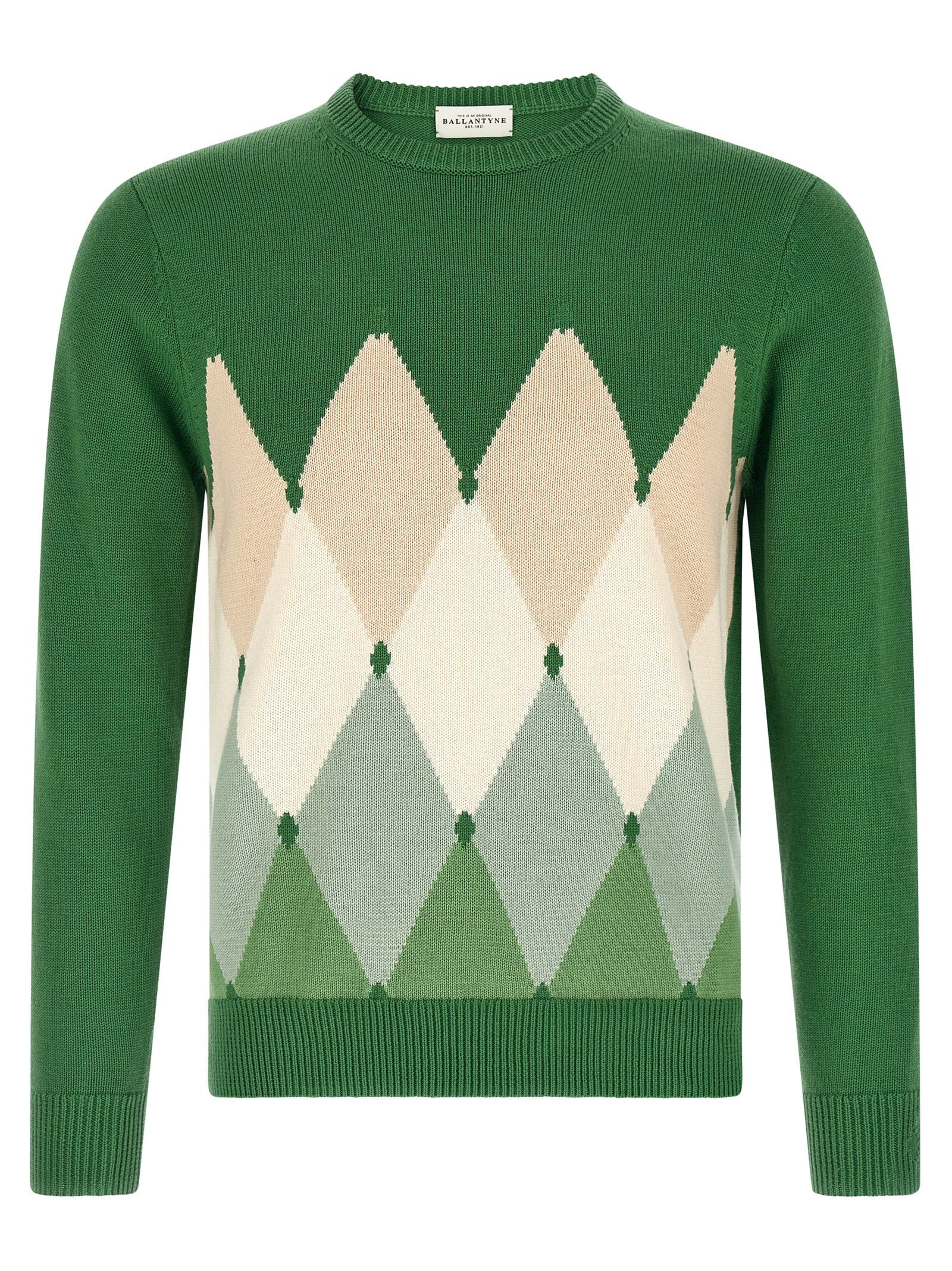 Ballantyne Bicolor Cotton Cardigan