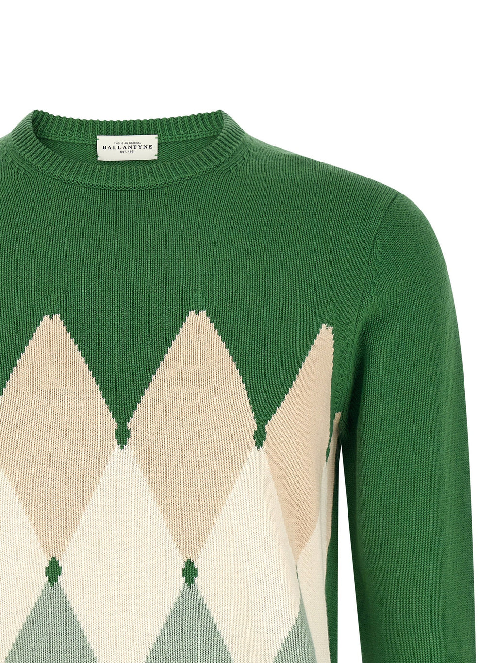 Ballantyne Bicolor Cotton Cardigan