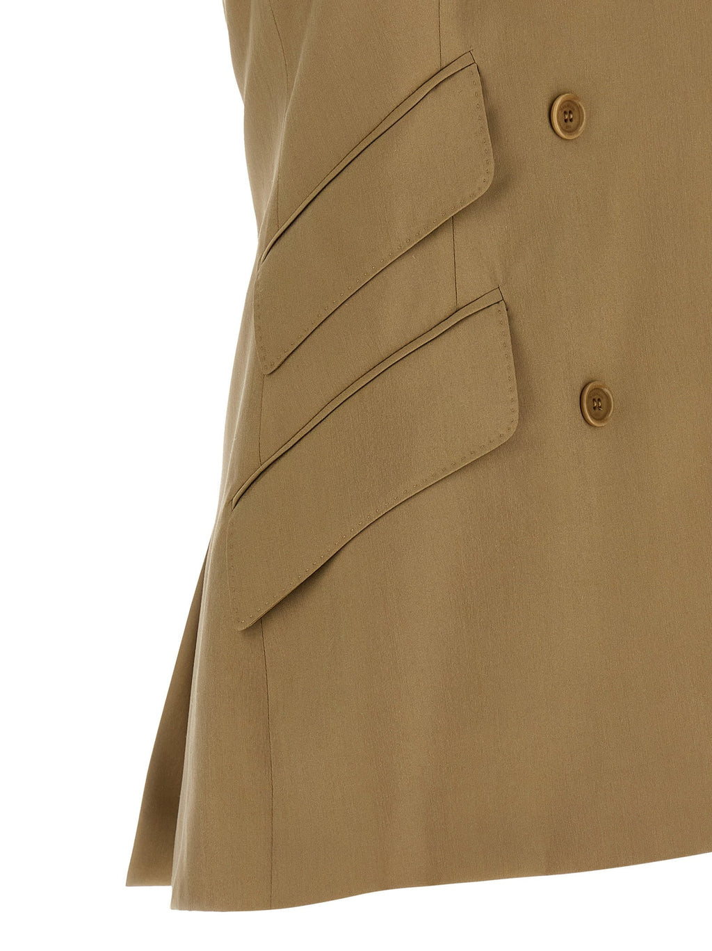 Max Mara Beige Virgin Wool Blazer