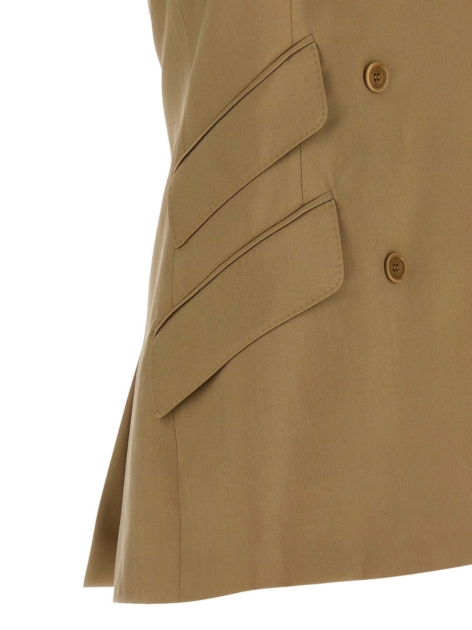 Max Mara Beige Virgin Wool Blazer