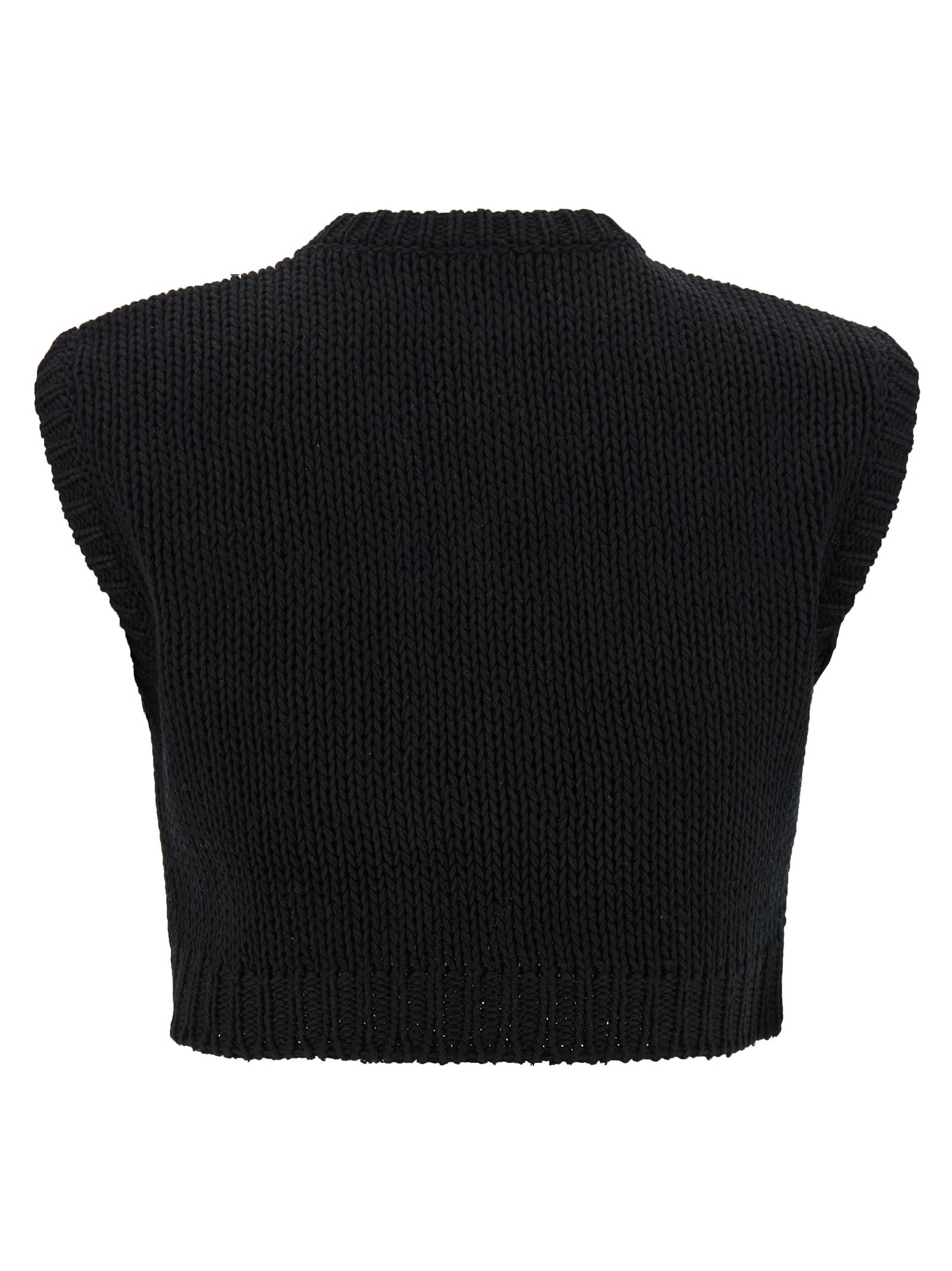 Max Mara Black Cotton Cardigan