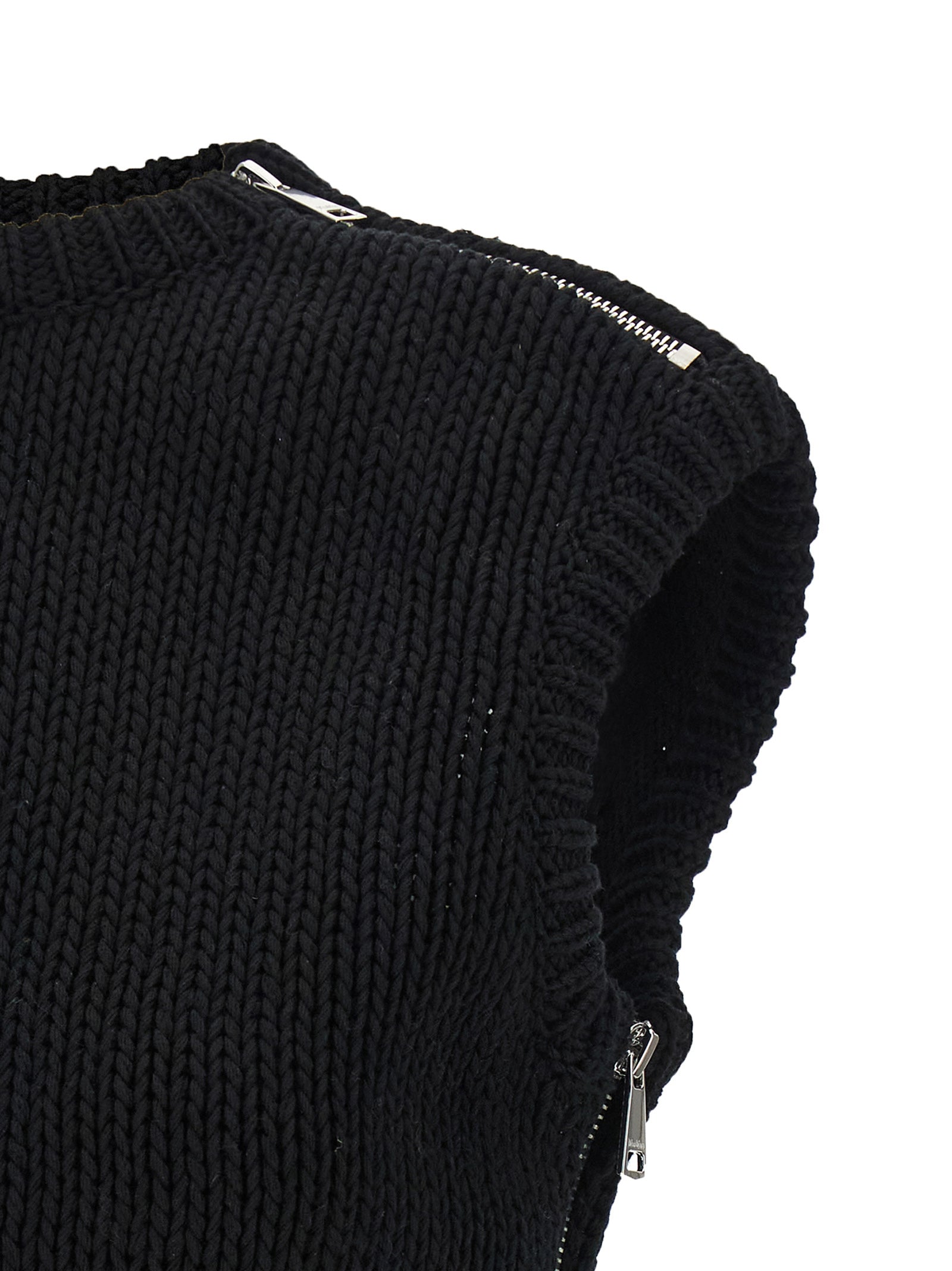 Max Mara Black Cotton Cardigan