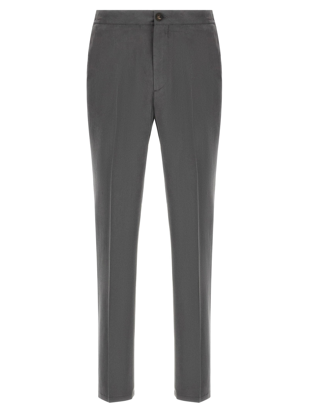 Pal Zileri Gray Lyocell Casual Pants