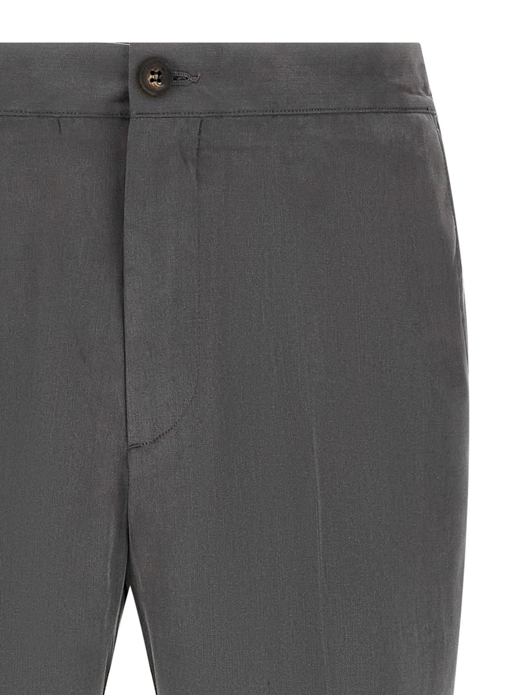 Pal Zileri Gray Lyocell Casual Pants