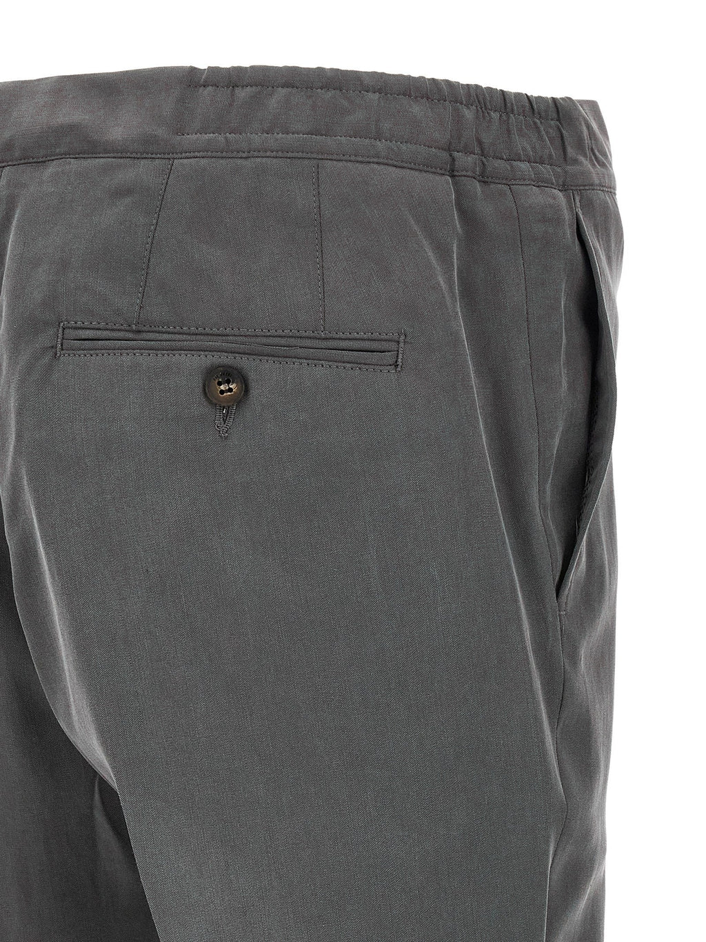 Pal Zileri Gray Lyocell Casual Pants