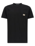 Dolce & Gabbana Black Cotton T-Shirt