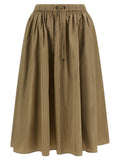 Max Mara Bicolor Polyester Midi Skirt