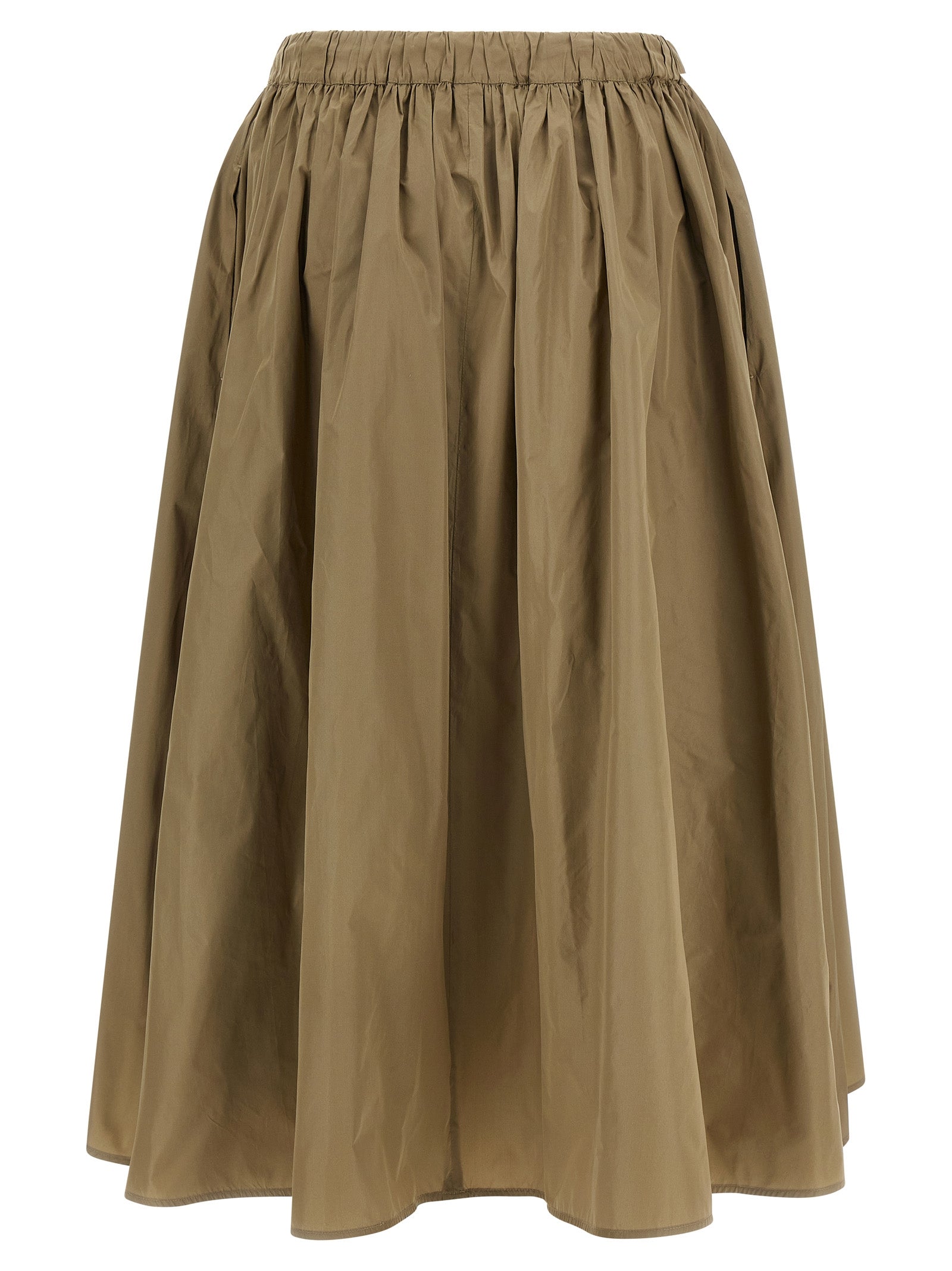 Max Mara Bicolor Polyester Midi Skirt