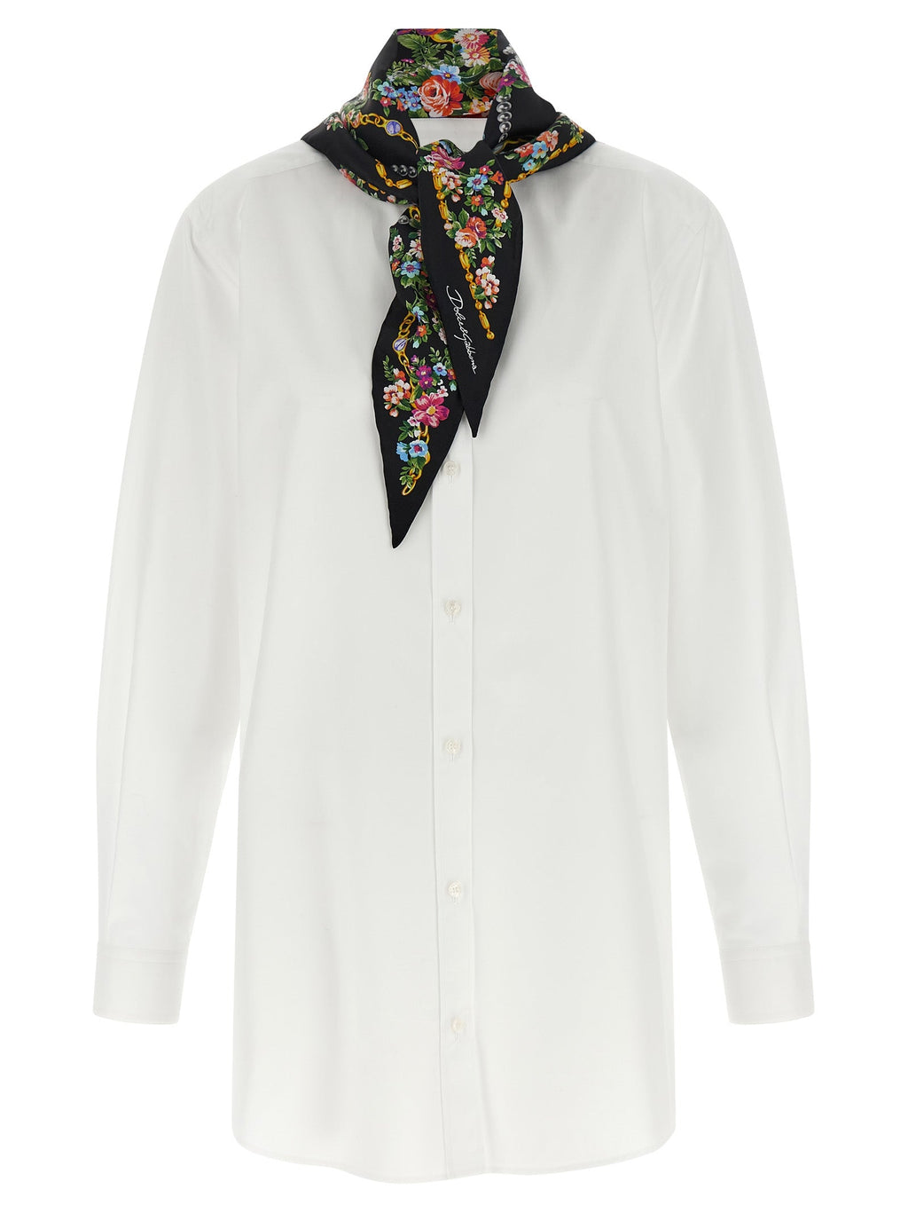 Dolce & Gabbana White Cotton Blouse