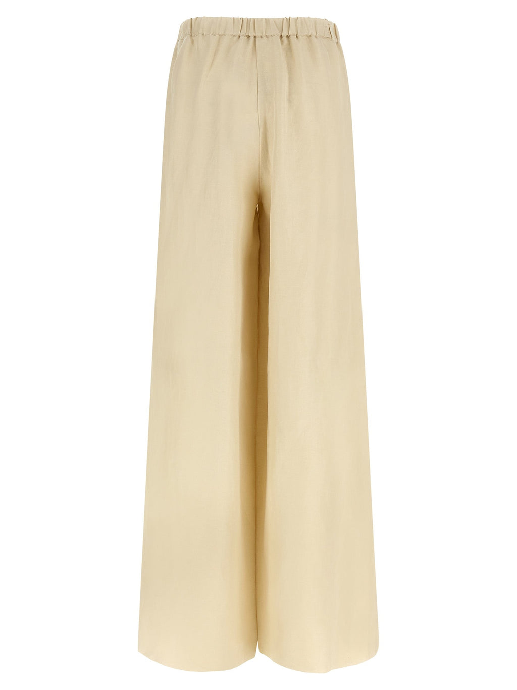 Max Mara Beige Linen Casual Pants