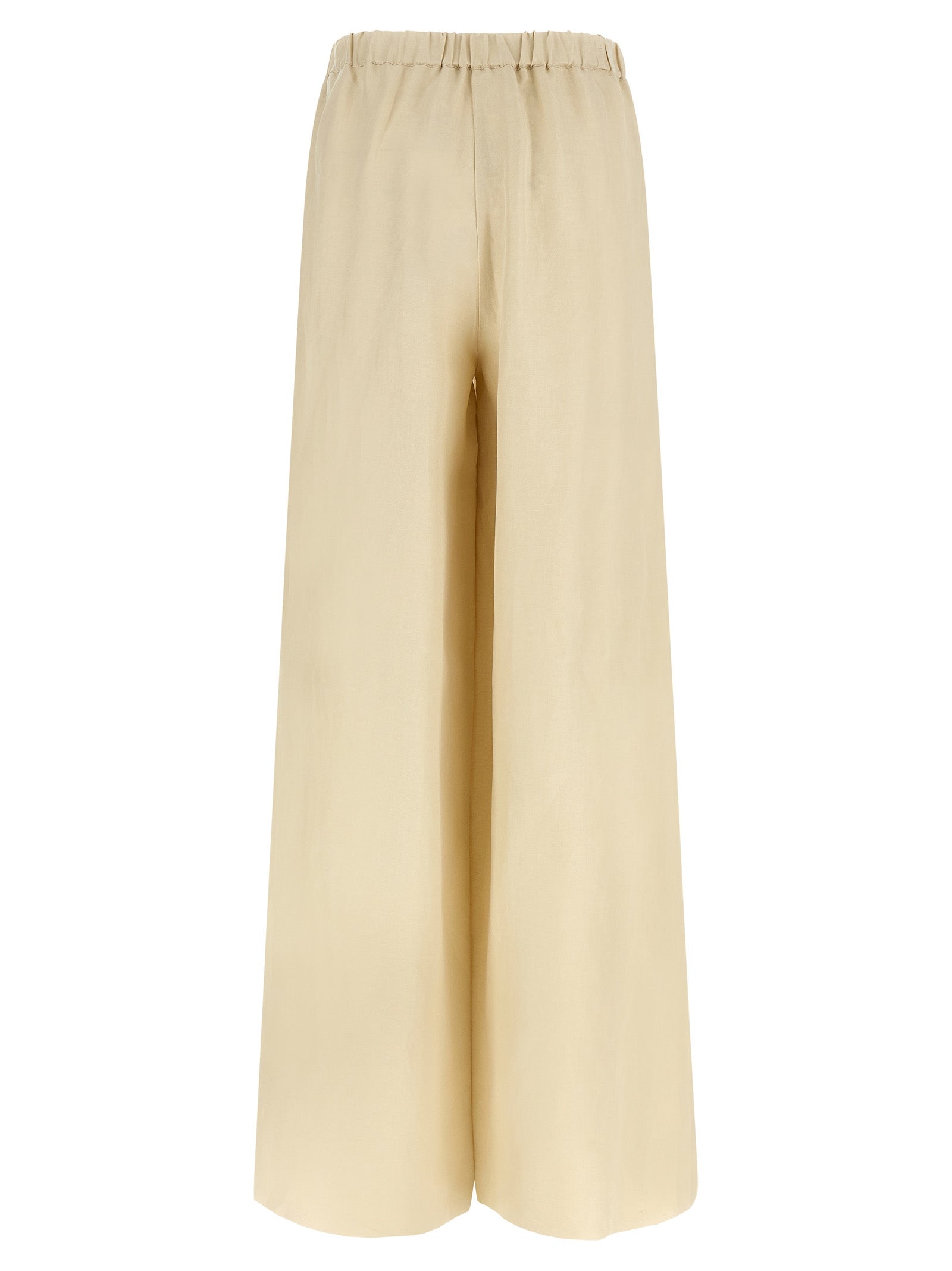 Max Mara Beige Linen Casual Pants