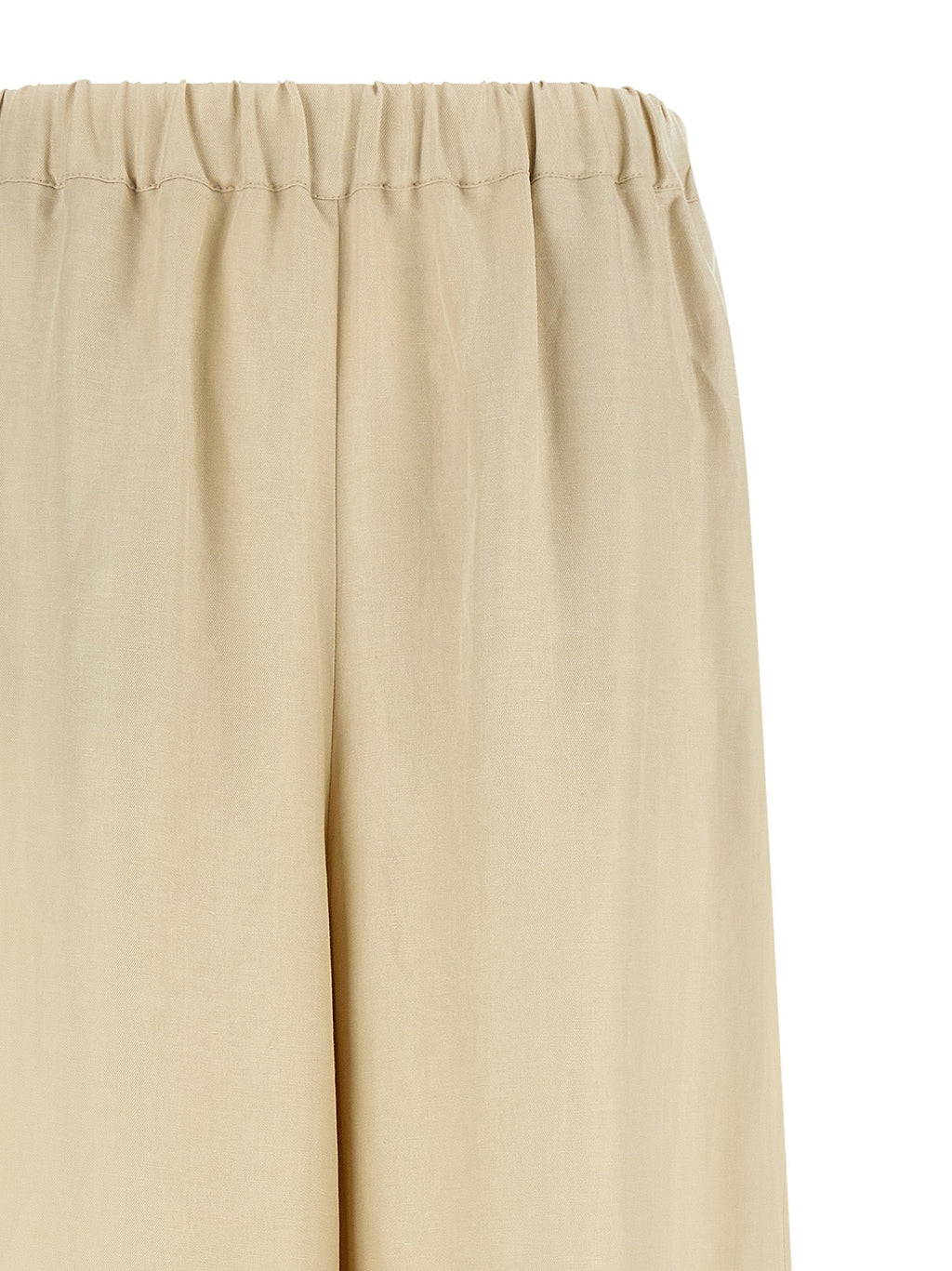 Max Mara Beige Linen Casual Pants