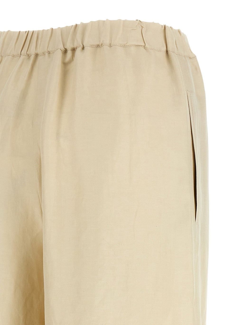 Max Mara Beige Linen Casual Pants